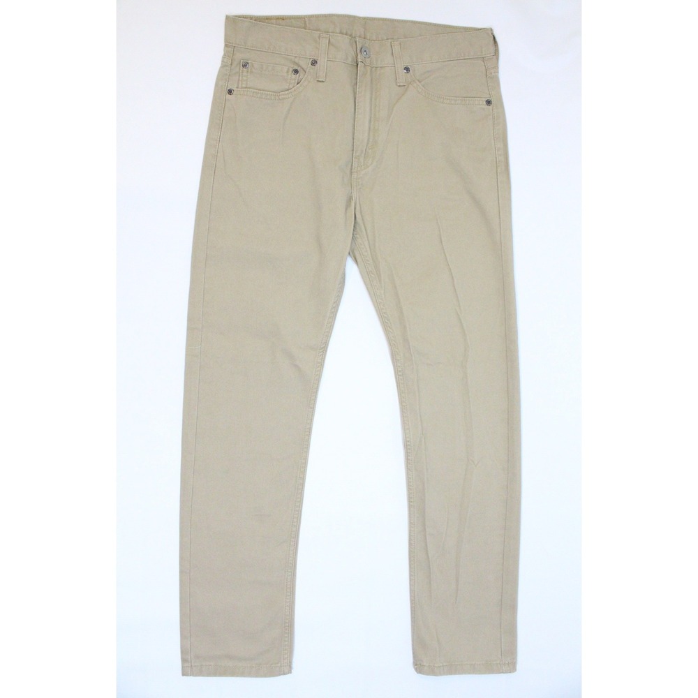 Levis 510 Skinny Fit Khaki Tan Pants Mens 32x28 (Tag 32x30)